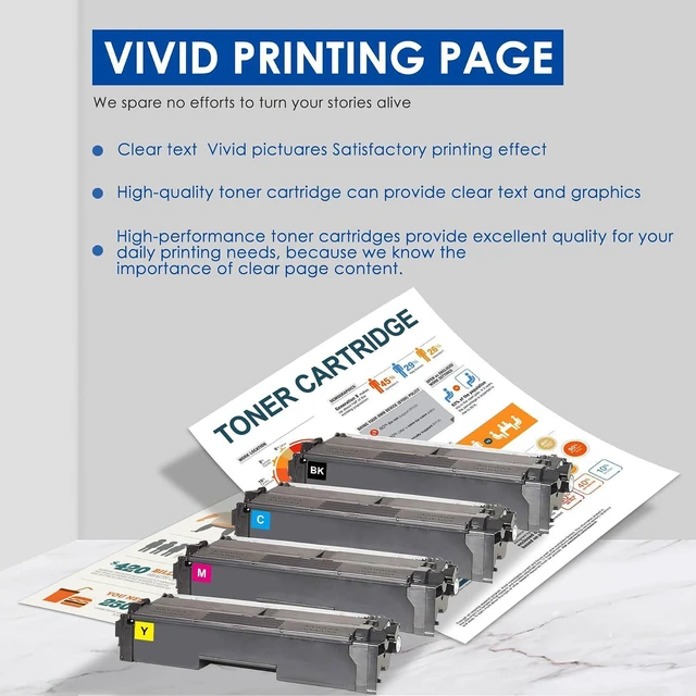 Alt view image 5 of 7 - TN-635 TN635 Toner Cartridge 4 Pack High Yield Replacement for Brother TN635 TN635XL TN635XXL Toner Cartridge Set - TN635BK TN635C TN635M TN635Y ( MFC-L8930CDW )