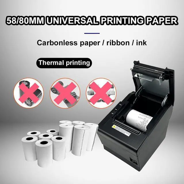 Alt view image 5 of 7 - MR.BOSS Loyverse 80mm Thermal Receipt Printer with Automatic Cutter, Bluetooth and WiFi Connectivity, Compatible with Android, Windows, Mac, High-Speed Printing for POS Systems