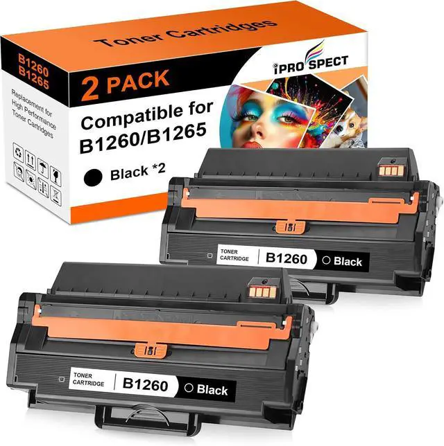 Main image of B1260 B1265 Black Toner Cartridge High Yield Replacement for 331-7328 RWXNT DRYXV G9W85 B126X Toner Set Compatible with Dell B1260dn B1260 B1265dn B1265dnf B1265dfw Laser Printer(2-Pack)