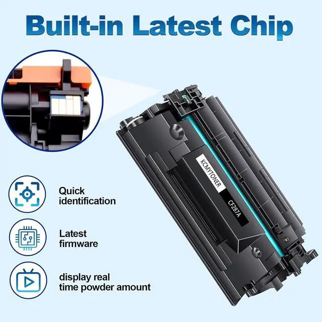 Alt view image 4 of 7 - CF287A Black Toner Cartridge Compatible Replacement for HP 87A