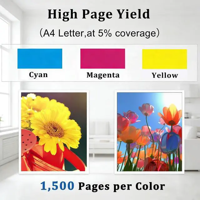 Alt view image 4 of 7 - LC30373PKS XXL LC3037 C/M/Y Ink Cartridges Super High Yield 3-Pack - Replacement for Brother LC3037 LC3039 XXL Ink Cartridges Work with Printer MFC-J5845DW MFC-J5945DW MFC-J6945DW MFC-J6545DW