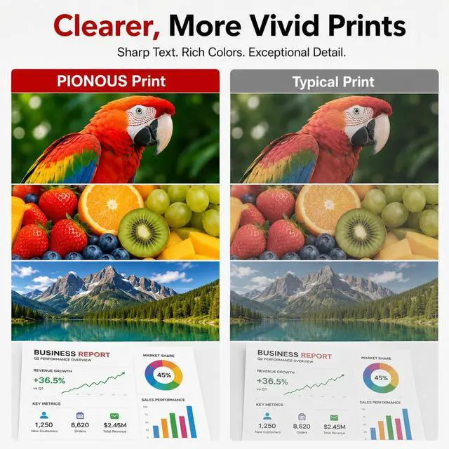 Alt view image 5 of 7 - CRG034 034 Toner Cartridge Set (4-Pack, 1BK+1C+1M+1Y) Compatible 034 Toner Replacement for Canon 034 Toner Cartridge Color imageCLASS MF810Cdn MF810 MF820Cdn MF820 imageRUNNER C1225 Printer