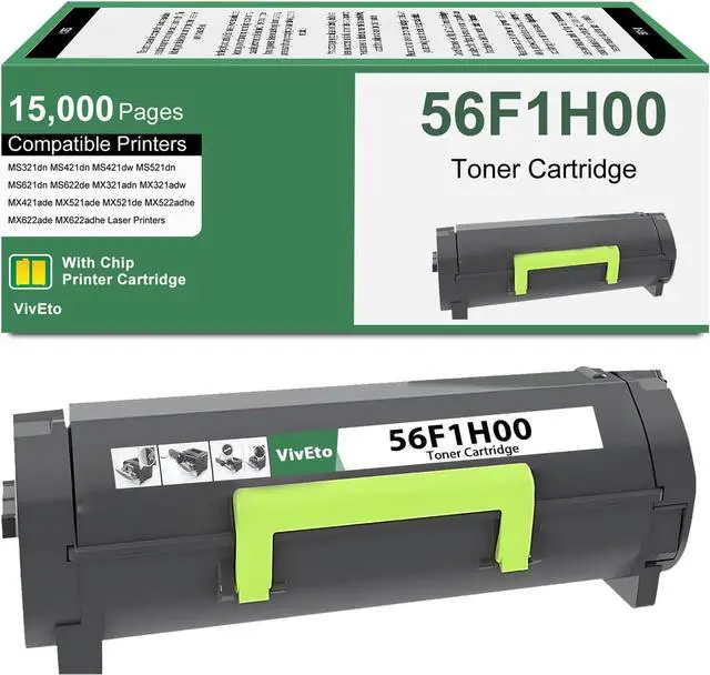 Main image of 56F1H00 Toner Cartridge Black with New Chip 1-Pack High Yield 56F1H00 Ink