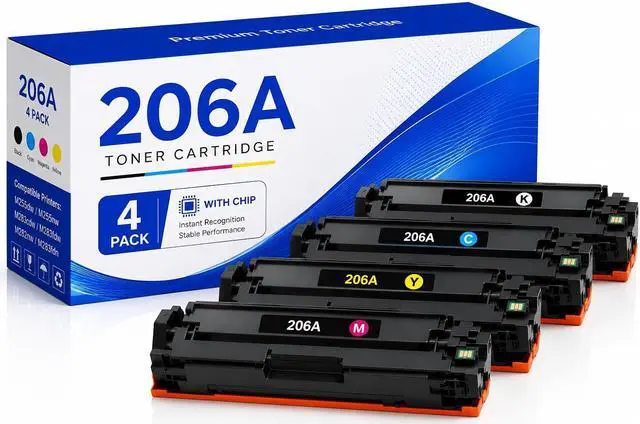 Main image of 206A Toner Cartridges (with Chip), Replacement for HP M283fdw M255dw M282nw