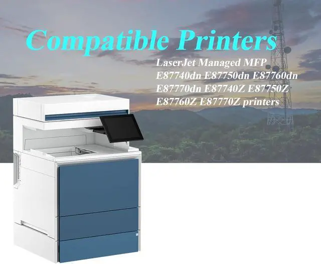 Alt view image 2 of 6 - W9160MC Toner Cartridge Compatible for HP W9160MC W9161MC W9162MC W9163MC High Yield Toner Replacement Color LaserJet Managed MFP E87740dn/z E87750dn/z E87760dn/z E87770dn/z Printers 4 Pack