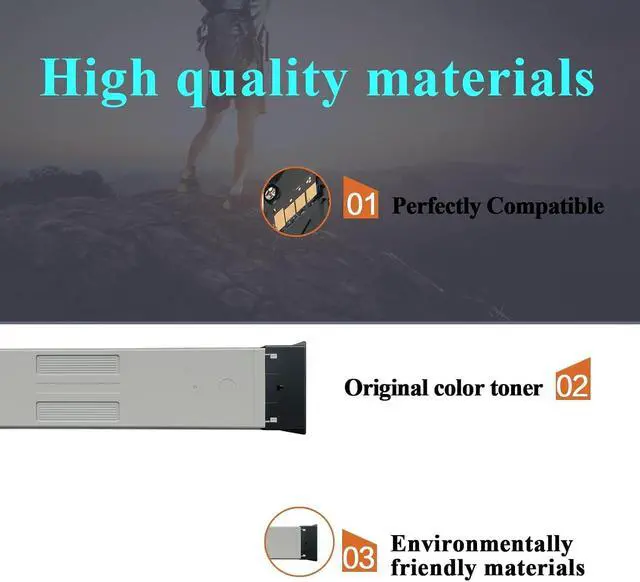 Alt view image 4 of 6 - W9160MC Toner Cartridge Compatible for HP W9160MC W9161MC W9162MC W9163MC High Yield Toner Replacement Color LaserJet Managed MFP E87740dn/z E87750dn/z E87760dn/z E87770dn/z Printers 4 Pack