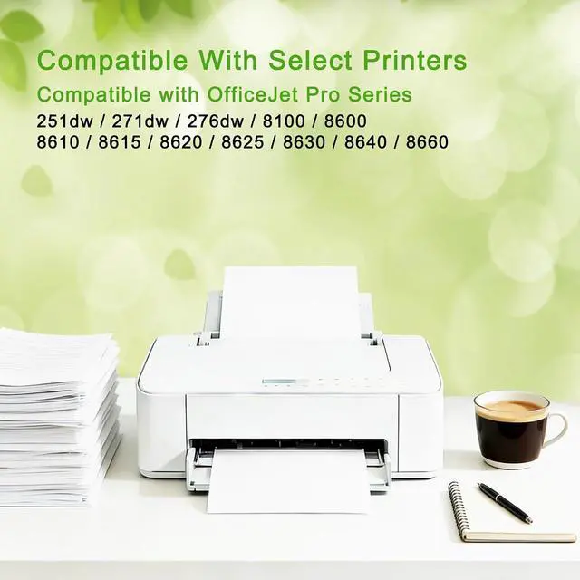 Alt view image 2 of 6 - 950XL 951XL Ink Cartridges Combo Pack Compatible for HP OfficeJet Pro 8600 8610 8615 8620 8100 8630 8660 8640 276DW 251DW (BK/C/M/Y)