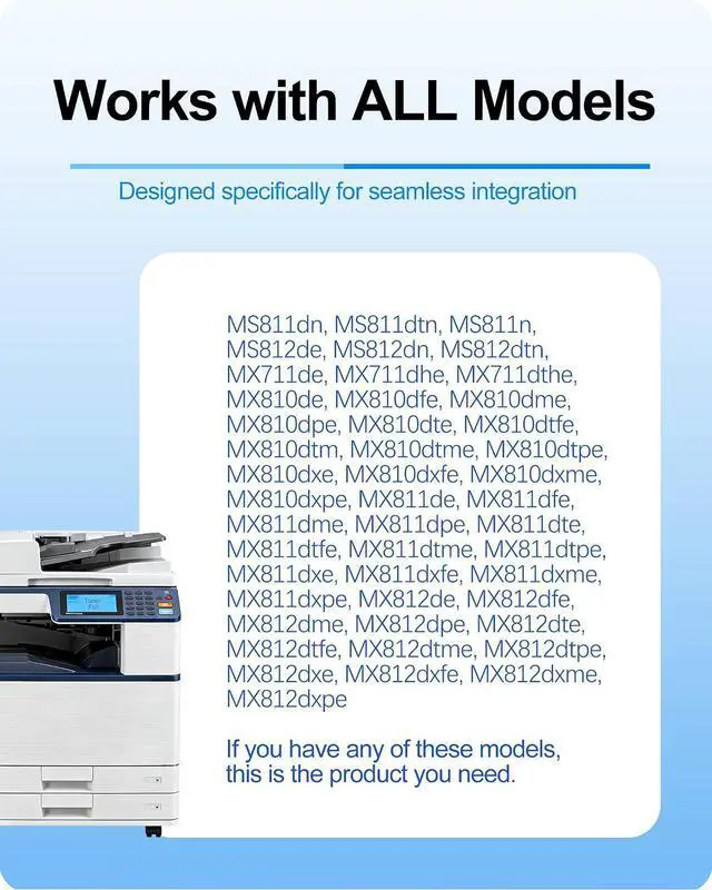 Alt view image 4 of 7 - MasaiMara High Capacity 52D1X00 521X Black Compatible Toner Cartridges for Lexmark MS811dn, MS811dtn, MS811dtn, MS811n, MS812de, MS812dn, MS812dtn, MS812dtn, MX711de, MX711de, MX711dhe Printer