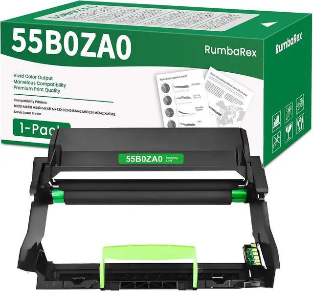 Main image of 55B0ZA0 Imaging Unit 55B0ZA0 Photoconductor Unit 40,000 Page Yield Black