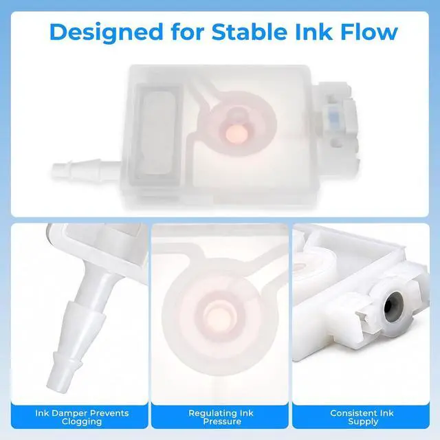 Alt view image 3 of 7 - 8PCS Ink Damper for L1800 R1390 L805 L800 XP600 DTF Printers