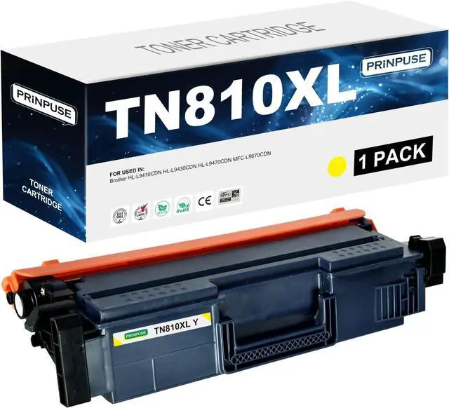 Main image of TN810XL Yellow Toner Cartridge Compatible for Brother TN810