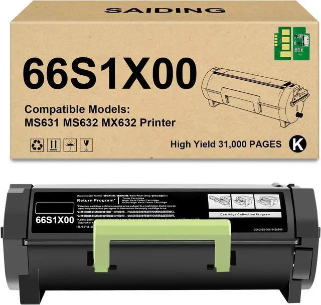 Main image of Extra High Yield 66S1X00 Toner Cartridge Compatible with Lexmark MS631