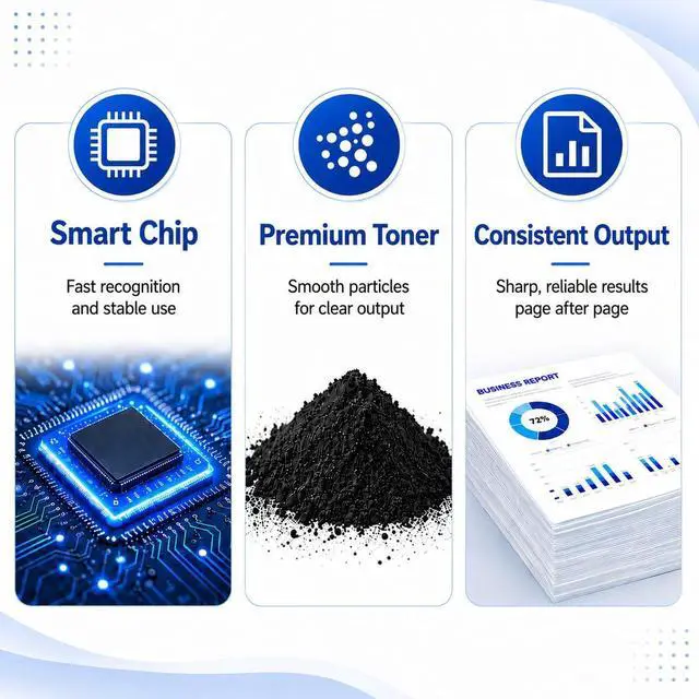 Alt view image 5 of 7 - 206X Toner Cartridges 4 Pack High Yield , with Chip