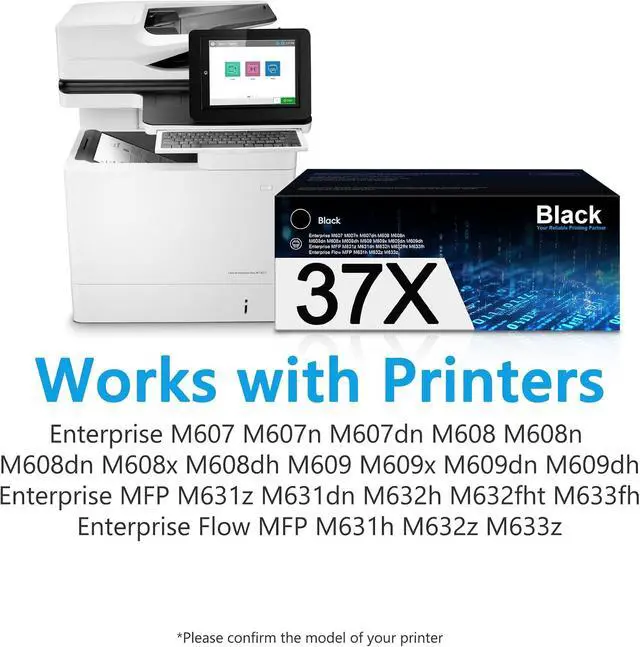 Alt view image 2 of 7 - 37X Black High Yield Toner Cartridge Enterprise M608 M609 M608n