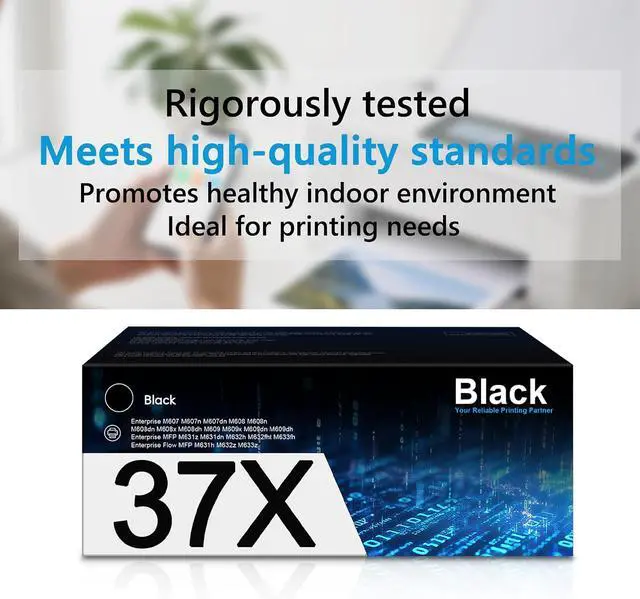 Alt view image 7 of 7 - 37X Black High Yield Toner Cartridge Enterprise M608 M609 M608n