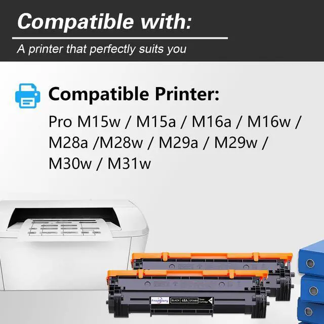 Alt view image 2 of 6 - 48A High Yield(2400 Pages) Black Toner Cartridge Replacement for HP 48A