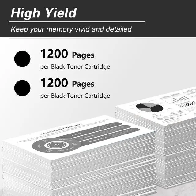 Alt view image 3 of 6 - 48A High Yield(2400 Pages) Black Toner Cartridge Replacement for HP 48A