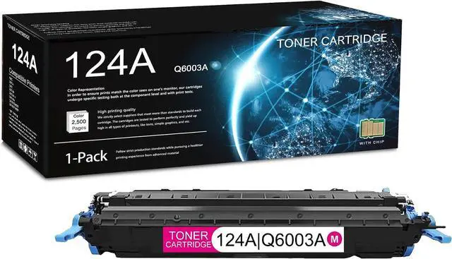 Main image of 1 Pack 124A Magenta Toner Cartridge (with Chip)