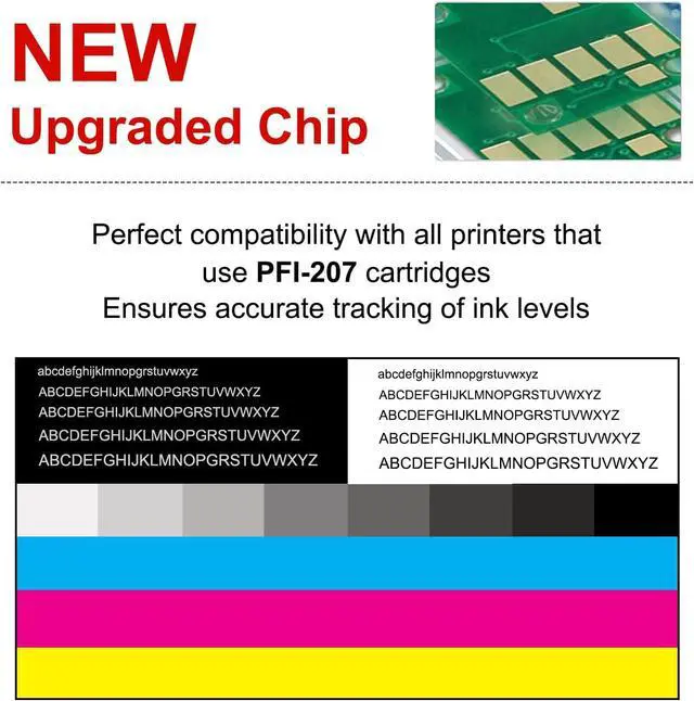 Alt view image 6 of 7 - PFI-207 Ink Cartridges Matte Black 300ml 1-Pack, Replacement for Canon PFI-207 MBK Ink Tank Compatible with imagePROGRAF iPF680 iPF685 iPF780 iPF785 Large Format Printers for CAD Drawing