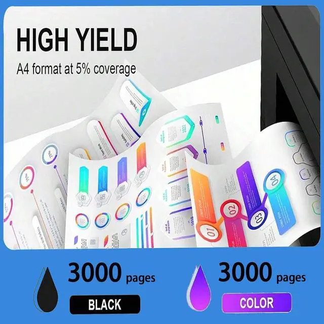 Alt view image 2 of 7 - 11 Ink Printhead C4810A C4811A C4812A C4813A Compatible for HP Designjet 500 510 800 100 110 70 9110 9120 9130 Printers,Clear and Sharp,High Yield 3000 Pages(Cyan)