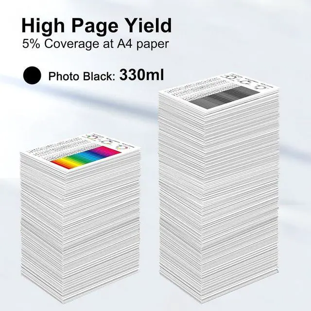 Alt view image 3 of 7 - PFI-3300 PFI 3300 PBK Photo Black Pigment Ink Tank 330ml Repalcement for Canon PFI-3300 for imagePROGRAF PRO-2600 PRO-4600 PRO-6600 GP-4600S GP-6600S Printers, 1 Pack-330ml