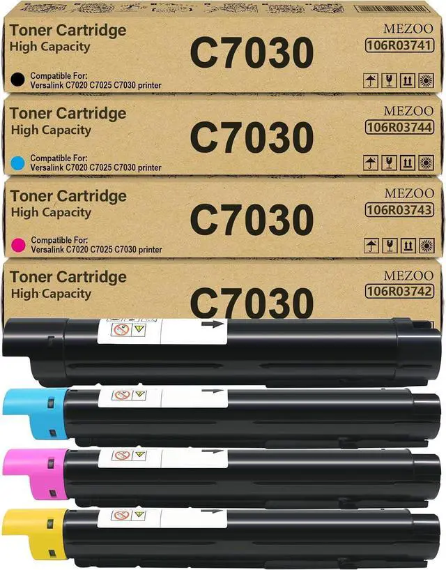 Main image of MEZOO VersaLink C7020 C7025 C7030 High Capacity Toner Cartridge 4-Pack