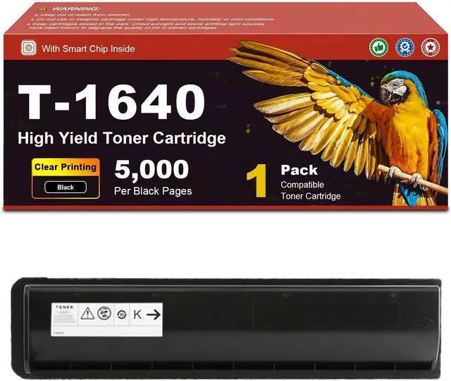 Main image of T-1640 T1640 Toner Cartridge Compatible for Toshiba 163 165 203 205 166 167 206 207 237 Printers, 5,000 Page Yield, High Speed Printing with Low Energy Consumption 1