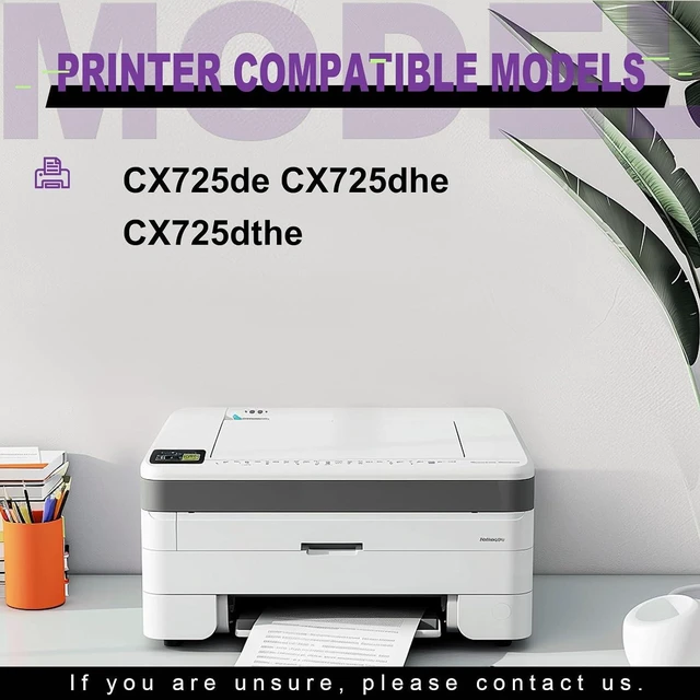 Alt view image 2 of 7 - Compatible Toner Cartridge 84C0H Replacement for Lexmark 84C0HKG 84C0HCG 84C0HMG 84C0HYG for CX725de CX725dhe CX725dthe Printers, High Yield, Clear Print Quality 1 Set