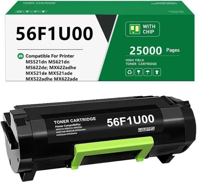 Main image of 56F1U00 Black Toner Cartridge Compatible for Lexmark