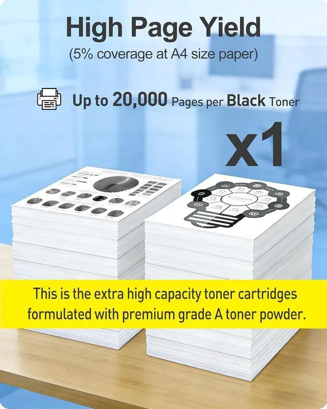 Alt view image 5 of 7 - MasaiMara 55B1X00 Extra High Capacity Compatible Black Toner Cartridge Replacement for Lexmark MS431dn MS431dw MX431adn MX431adw MX432adwe MS431 MX431 MX432 Printer (1-Pack)