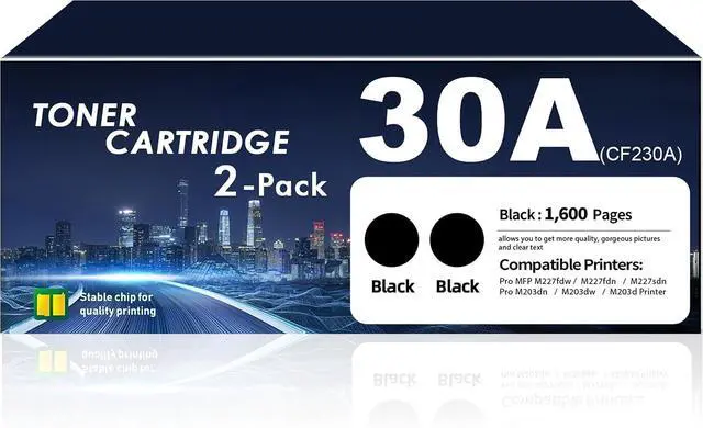 Main image of 30A CF230A Toner Cartridge Black (2 Pack) M227fdw M203dw