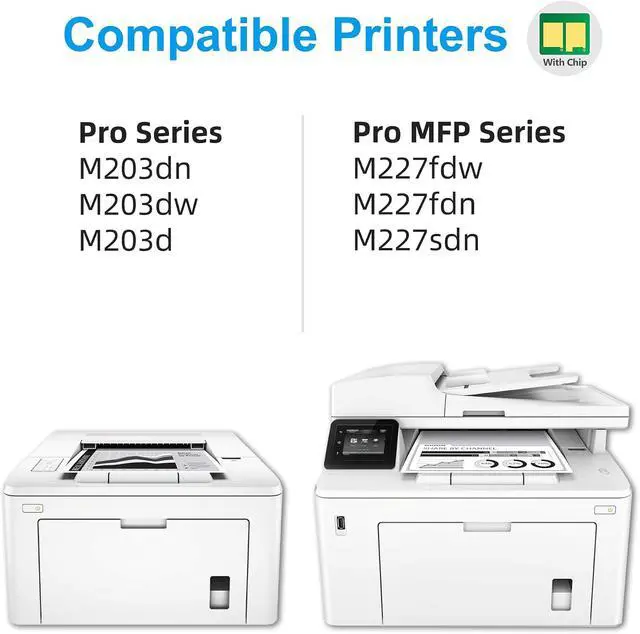 Alt view image 3 of 7 - 30A CF230A Toner Cartridge Black (2 Pack) M227fdw M203dw