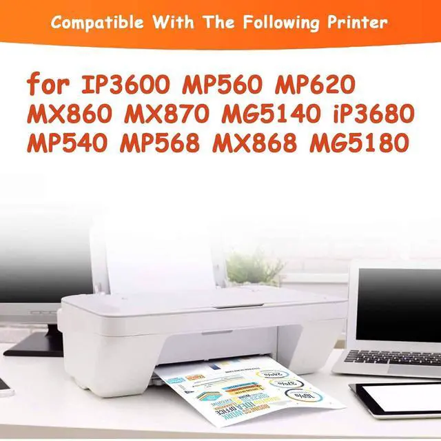 Alt view image 2 of 6 - QY6-0073 QY6 0073 Compatible Print Head, with Chip, Work for Canon IP3600 MP560 MP620 MX860 MX870 MG5140 IP3680 MP540 MP568 MX868 MG5180 Printer, Inkjet Printhead Replacement Kit 1-Pack