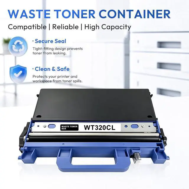 Alt view image 4 of 7 - WT320CL WT-320CL Waste Toner Box Replacement for Brother WT320CL WT-320CL