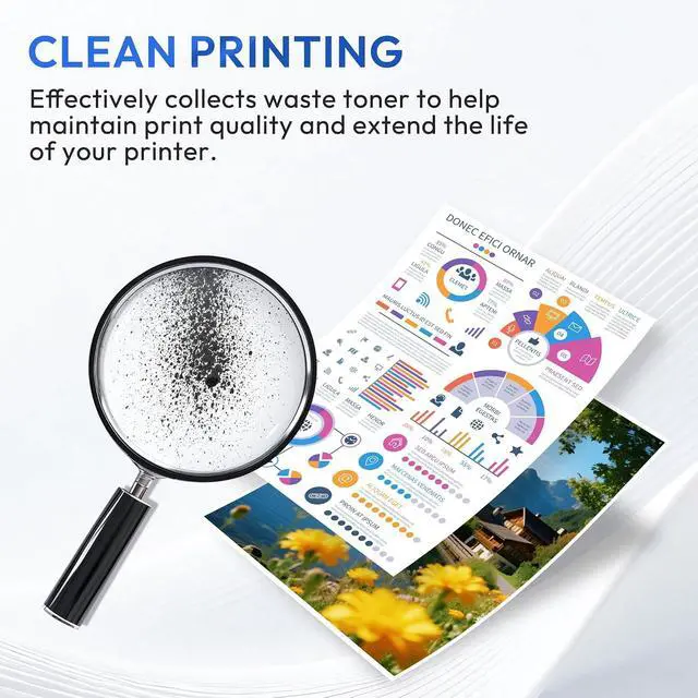 Alt view image 6 of 7 - WT320CL WT-320CL Waste Toner Box Replacement for Brother WT320CL WT-320CL