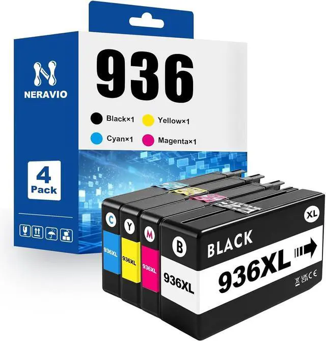Main image of 936 Ink Cartridges Compatible for HP OfficeJet Pro 9110b 9120 9130b 9720 9730 Printers, 1250/800 Pages, Combo Pack