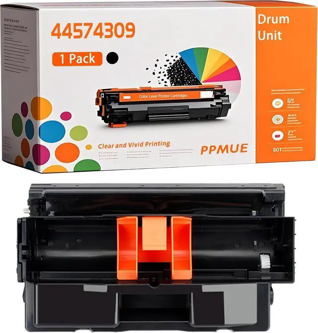 Main image of Compatible for Okidata OKI 44574309 Drum Unit MB441 MB451 MB451W Printers, High-Yield 35000 Page with Smart Chip (1 Pack Black)