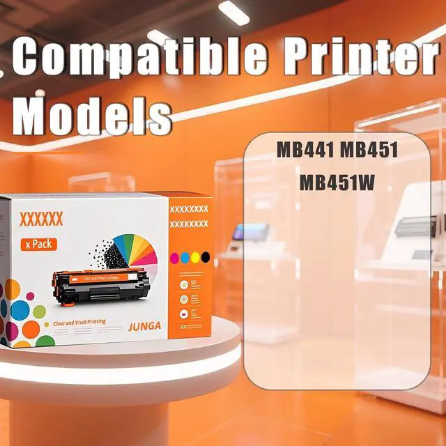 Alt view image 2 of 7 - Compatible for Okidata OKI 44574309 Drum Unit MB441 MB451 MB451W Printers, High-Yield 35000 Page with Smart Chip (1 Pack Black)