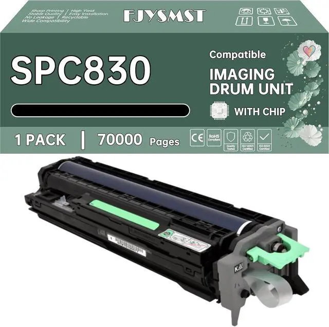 Main image of Compatible for Ricoh SPC830 Imaging Drum Unit for Ricoh Aficio SP C830DN C831DN - with Chip 70000 Pages @ 5% - Sharp Text & Clear Image for Home Office or Business (Black - 1 Pack)