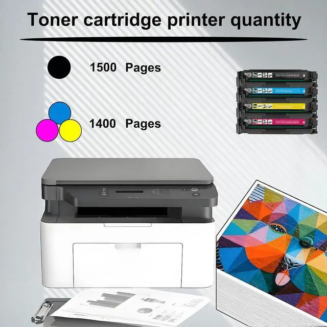 Alt view image 3 of 7 - 206X Toner Cartridge Replacement Compatible Black and Color for HP CC530X