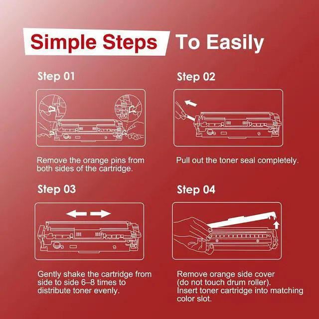 Alt view image 7 of 7 - 046 Toner Cartridges CRG046 CRG-046 CRG 046 Toner Replacement for Canon Color imageCLASS LBP654Cdw MF735Cdw MF731Cdw MF733Cdw Printer (4 Pack)