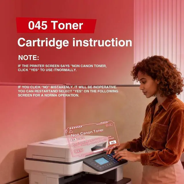 Alt view image 6 of 7 - 046 Toner Cartridges CRG046 CRG-046 CRG 046 Toner Replacement for Canon Color imageCLASS LBP654Cdw MF735Cdw MF731Cdw MF733Cdw Printer (4 Pack)