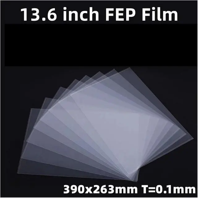 Alt view image 2 of 7 - 5Pcs 13.6 Inch FEP Film 390 * 263 * 0.1mm,Compatible with ANYCUBIC Photon M3 Max,Compatible with ELEGOO Jupiter Series,3D Printer Parts Accessories LCD SLA(5 pcs)