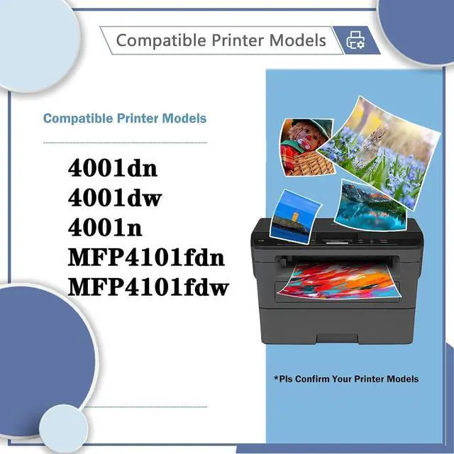 Alt view image 2 of 7 - Compatible 148A W1480A High-Capacity Toner Cartridge, Works for HP 4001dn 4001dw 4001n MFP4101fdn MFP4101fdw Printers 3 Pack