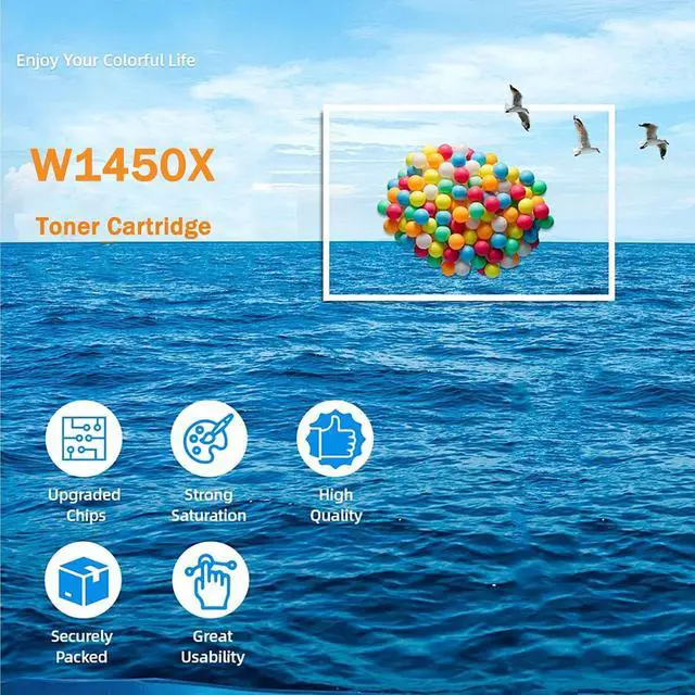 Alt view image 4 of 7 - W1450X 145X Compatible for HP W1450X Black Toner Cartridges 3800 Pages High Capacity Replacement for HP LaserJet Pro 3003dw 3003dn MFP3103fdw Printers,Black-1 Pack