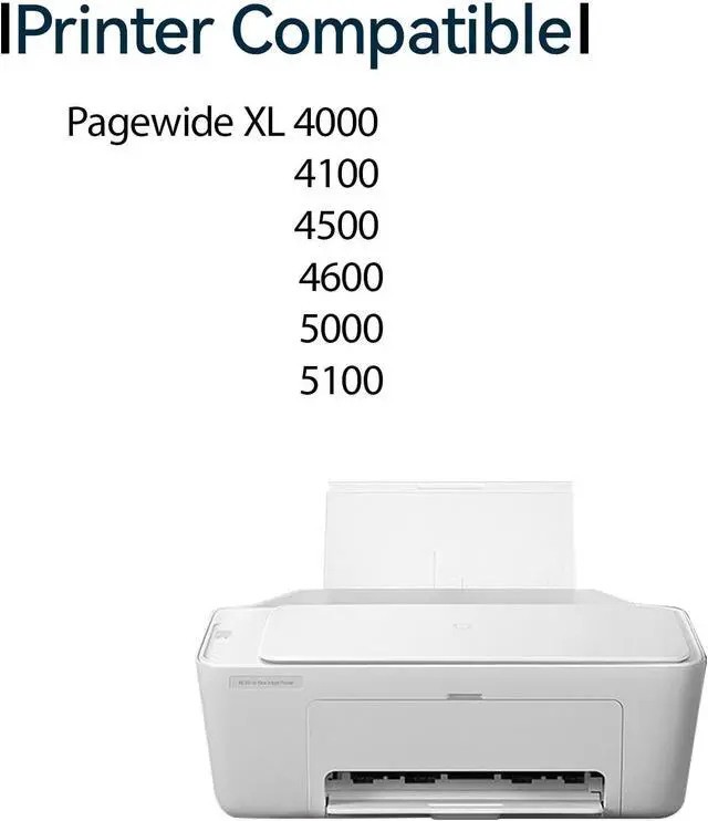 Alt view image 2 of 5 - 4 Pack 843A Ink Cartridge Use for Pagewide XL 4000 4100 4500 4600 5000 5100 Printers (C1Q57A C1Q58A C1Q59A C1Q60A)