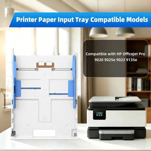 Alt view image 2 of 7 - Printer Paper Input Tray Compatible with HP OfficeJet Pro 9020 9025e 9023 9135e