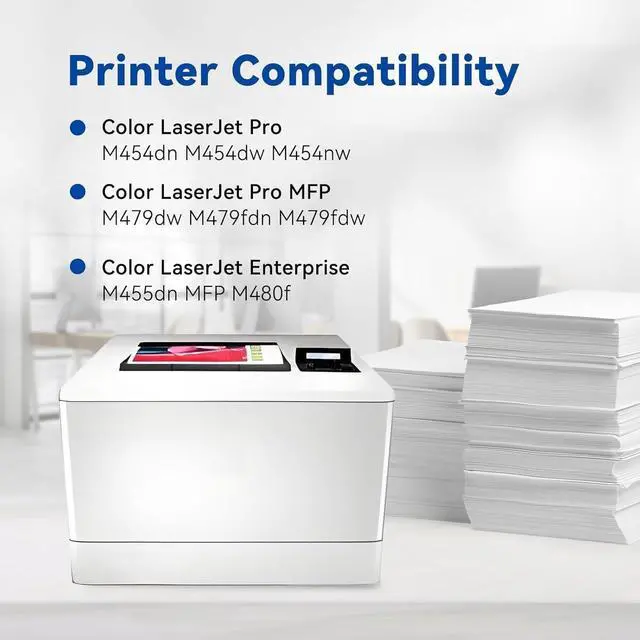 Alt view image 2 of 7 - 414X Toner Cartridges (with Chip) Compatible Replacement for HP 414X