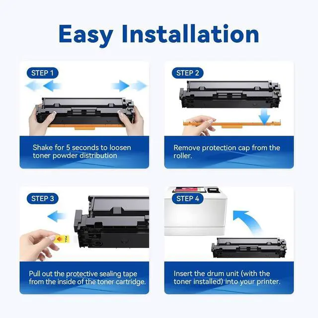 Alt view image 4 of 7 - 414X Toner Cartridges (with Chip) Compatible Replacement for HP 414X