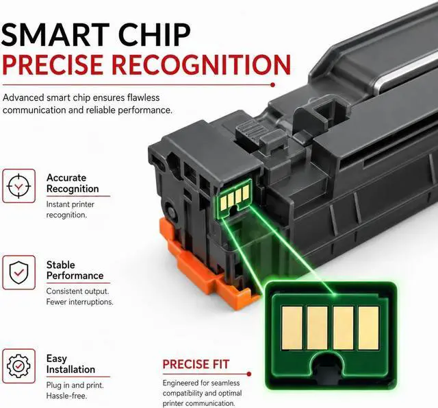Alt view image 7 of 7 - 045 045H Toner Cartridge Set Replacemen for Canon CRG-045 Toner Cartridges